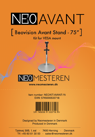 Neo Avant Kit 75 - Opgradering af Beovision Avant 75" - Label til emballagen