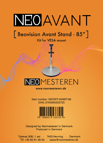 Neo Avant Kit 85 - Opgradering af Beovision Avant 85" - Label til emballagen