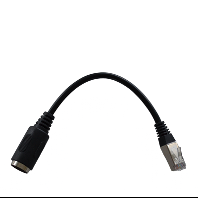 Powerlink kabel med 8 pin DIN hun stik og RJ45