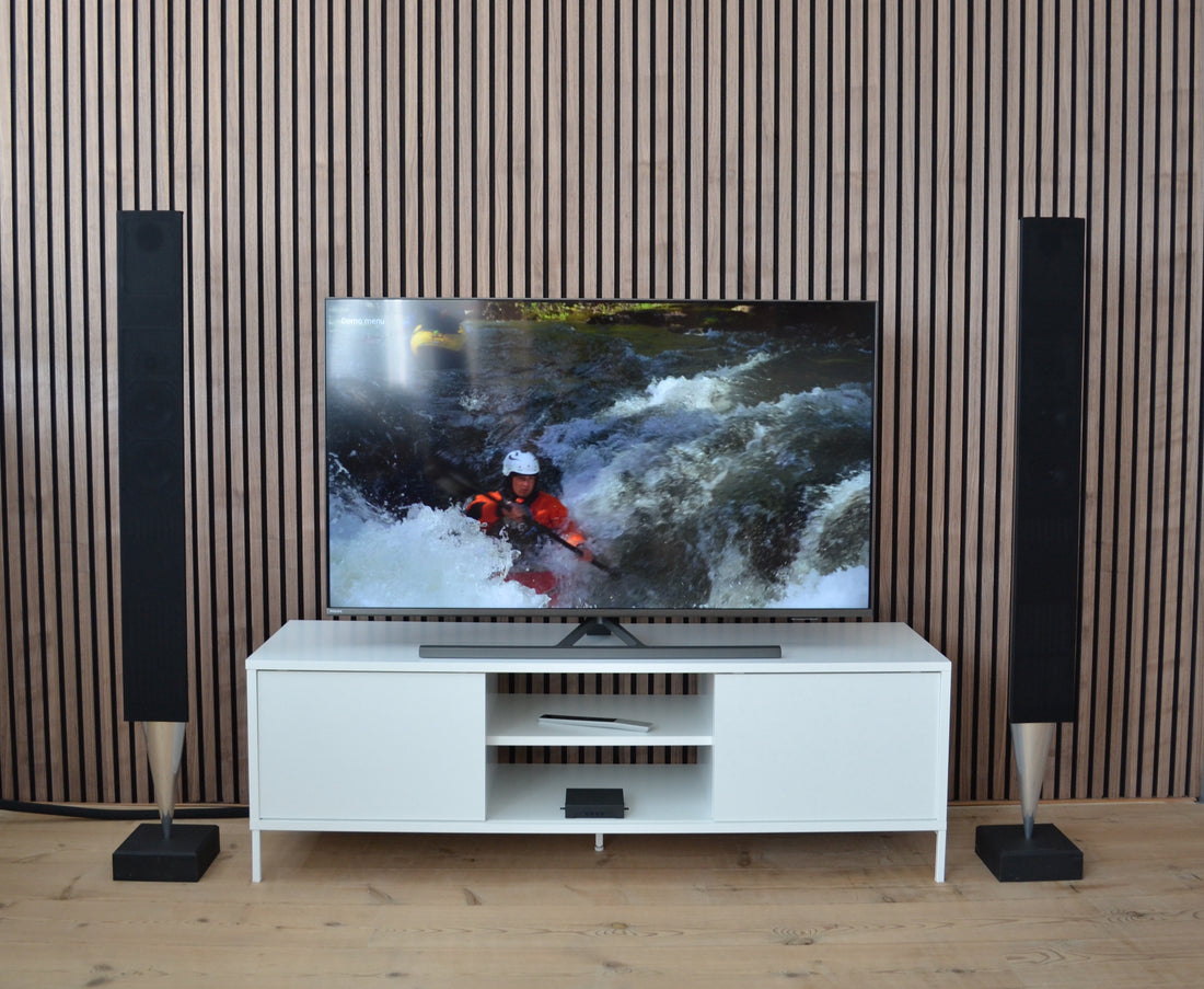 Experience perfect sound with B&O speakers and Neo TV