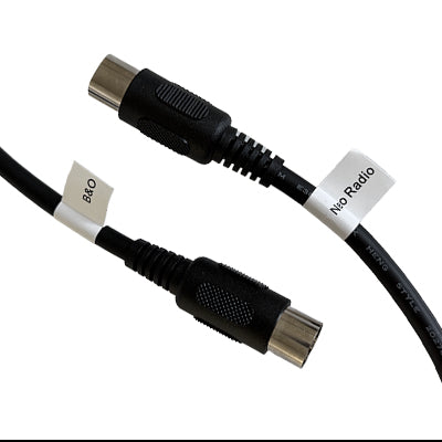 DIN cable - Special for RIAA at Neo Radio - 5 pin - 2 m - Black - DIN male to DIN male
