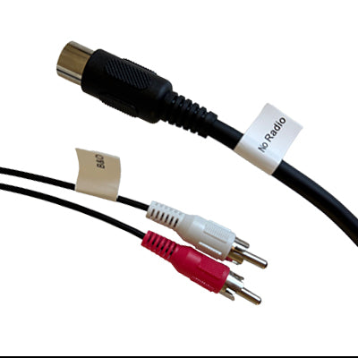 DIN cable - Special for RIAA at Neo Radio - 5 pin - 2 m - Black - DIN male to Phone
