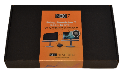 Neo 7 i emballagen - opdater dit Beovision 7 TV fra B&O med Neovision 7