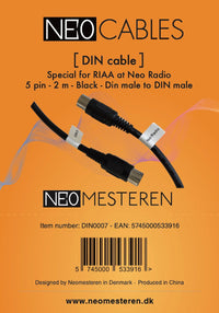 Neo Radio and B&O audio product is connected with this DIN cable for turntable and RIAA amplifier