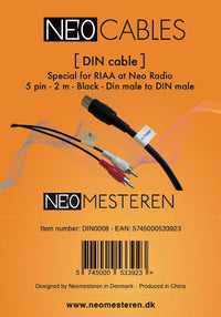 DIN cable for Neo Radio to B&O - Turntable