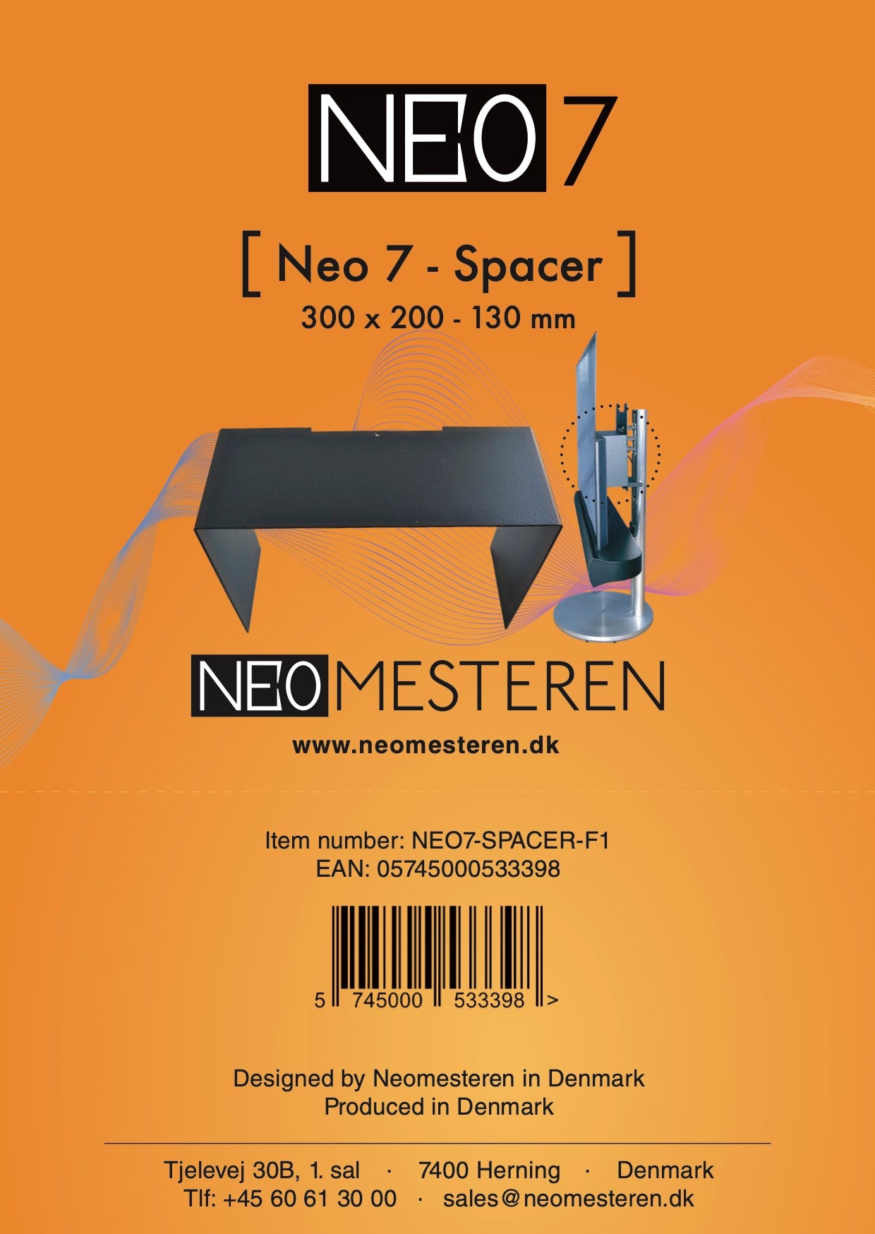 Neo 7 Spacer is the way to make your new TV align with Beolab 7 on the Beovision 7 stand