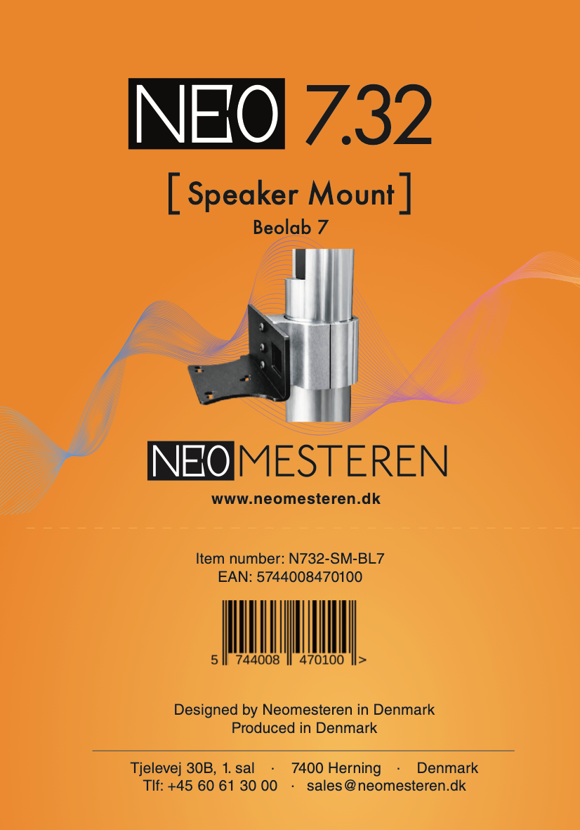 Neo 7 - Beovision 7.32 stand - B&O højttalere på standen