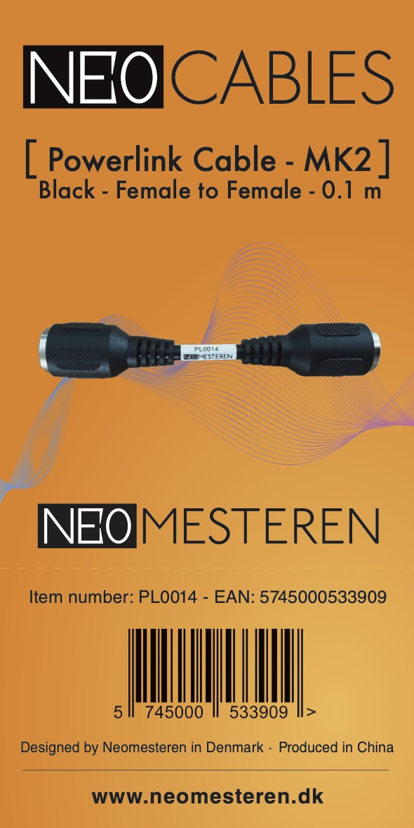Power link cable - MK2 - PL0014 - Female to Female