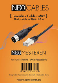 B&O powerlink cable - MK2 - 0,5 metre - RJ45 to DIN 8 pin - can be used with Neo 7