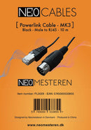 Powerlink cable for Bang & Olufsen - 10 metre - RJ45 to Male - Black - MK3