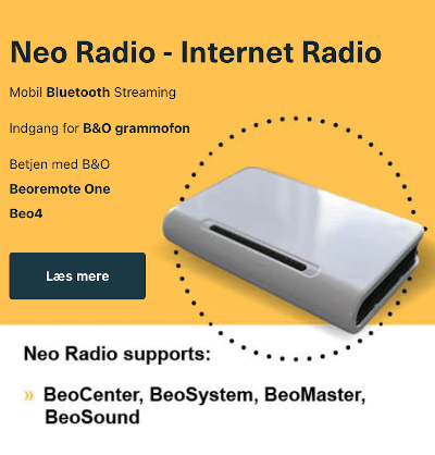 Neo Radio med Bluetooth streamer til dit Bang & Olufsen produkt