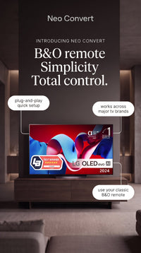 B&O remote - Beo4 or Beoremote One controls LG TV with Neo Convert