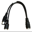 Powerlink Cable - MK2 - Black - Male and 2 x Female - Y adapter