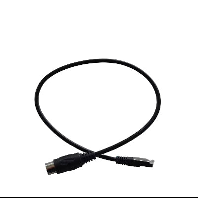 Powerlink-kabel - MK9 - Svart - DIN 8 hann til RJ45 - 0,5 m